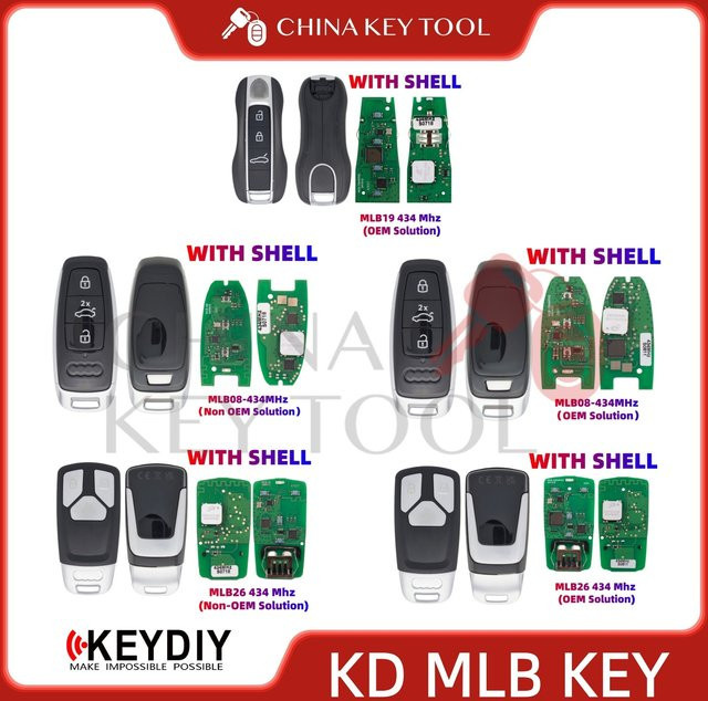KEYDIY Universal Smart Key PCB Board für Porsche und Audi mit Logo, 434 MHz - Bild 1