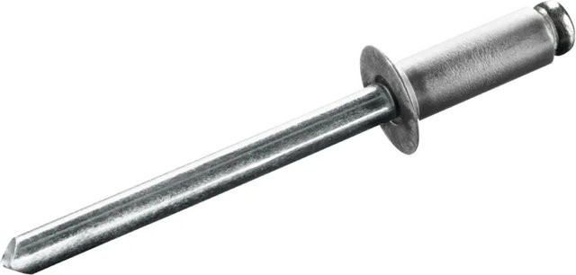 Goebel Senkkopf Blindniete aus Aluminium und Edelstahl A2 in Silber, Durchmesser: 4,0 mm, Länge: 10,0 mm - Bild 1