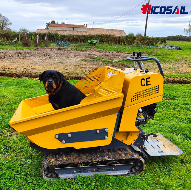 Mini-Lader-Dumper nicosail in Gelb mit 800 kg Tragfähigkeit - Bild 1