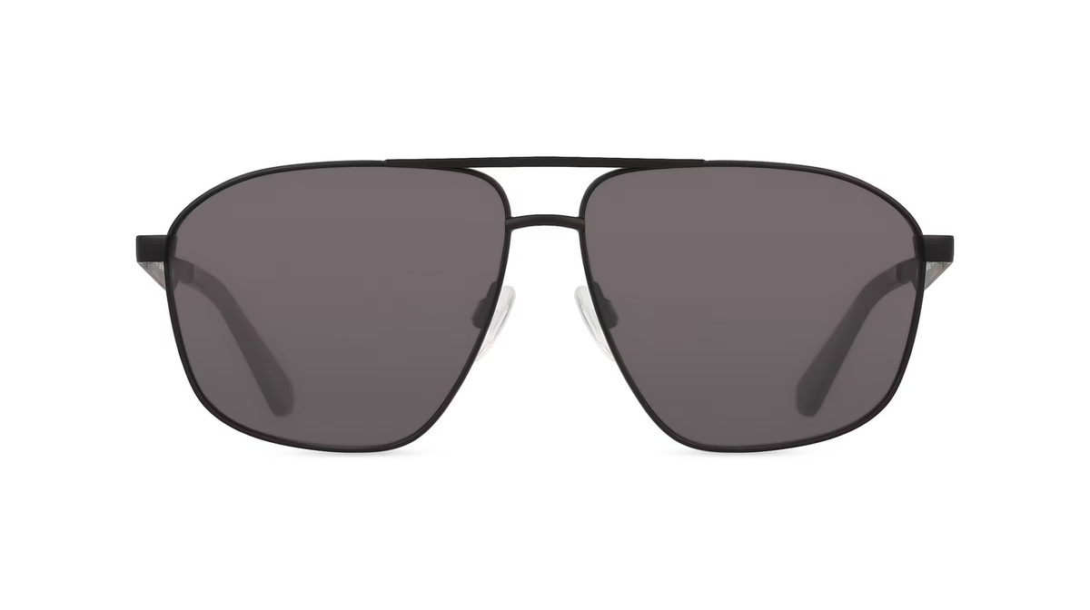 Calvin Klein CKJ24202S Sonnenbrille, Vollrand, Quadratisch, Metall, Unisex, schwarz, grau - Bild 1