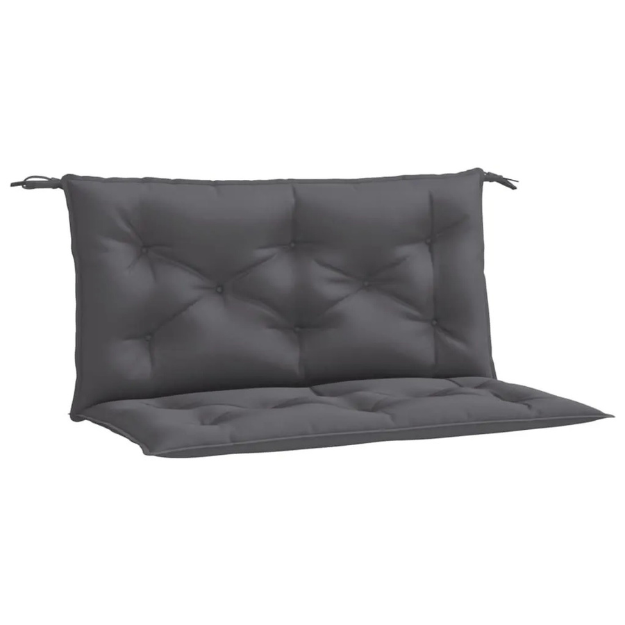 vidaXL Gartenbank-Auflagen 2er-Set Anthrazit aus wasserabweisendem Oxford-Gewebe B/T/H: 100 x 50 x 7 cm - Bild 2
