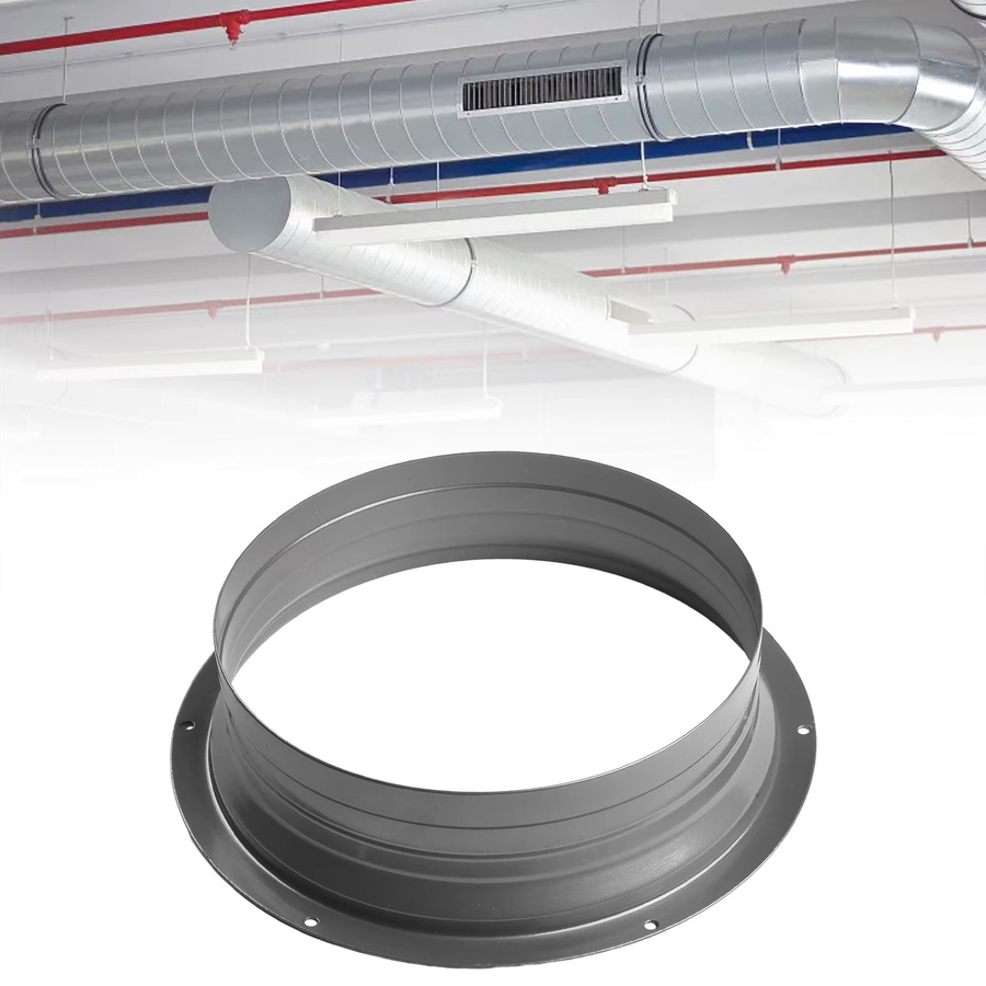 VIBRATITE Flansch Stecker Runder Metall Rohr Adapter für Luftbelüftung und Abluftschläuche - Bild 3