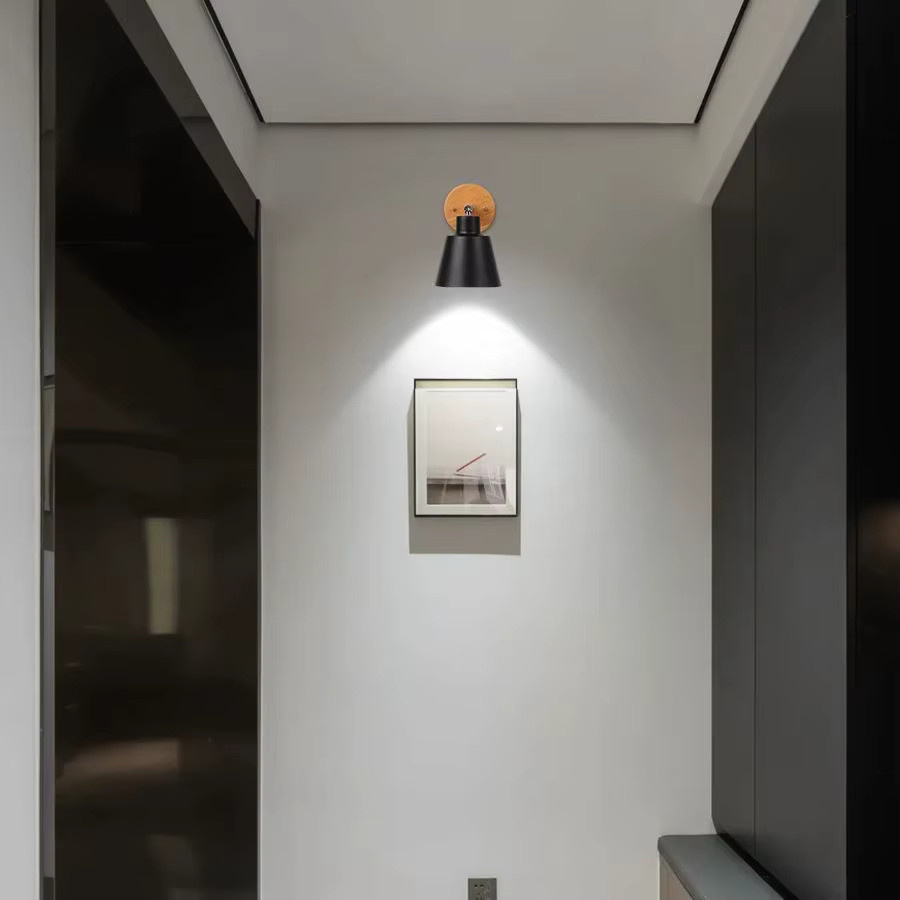 CHENBEN LED Wandleuchte Modern Nordic Design in Schwarz mit warmweißem Licht - Bild 3