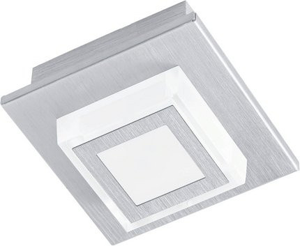 Eglo Wand- und Deckenleuchte MASIANO aus Aluminium in Silberfarben mit LED und 3000K - Bild 1