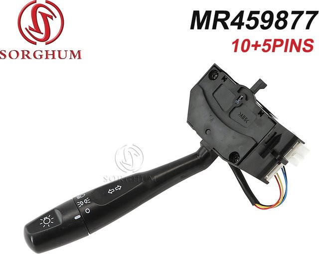 SORGHUM Blinker Scheinwerfer Beleuchtungsschalter für Mitsubishi L200 1996-2007 K60 K70 in Schwarz - Bild 1