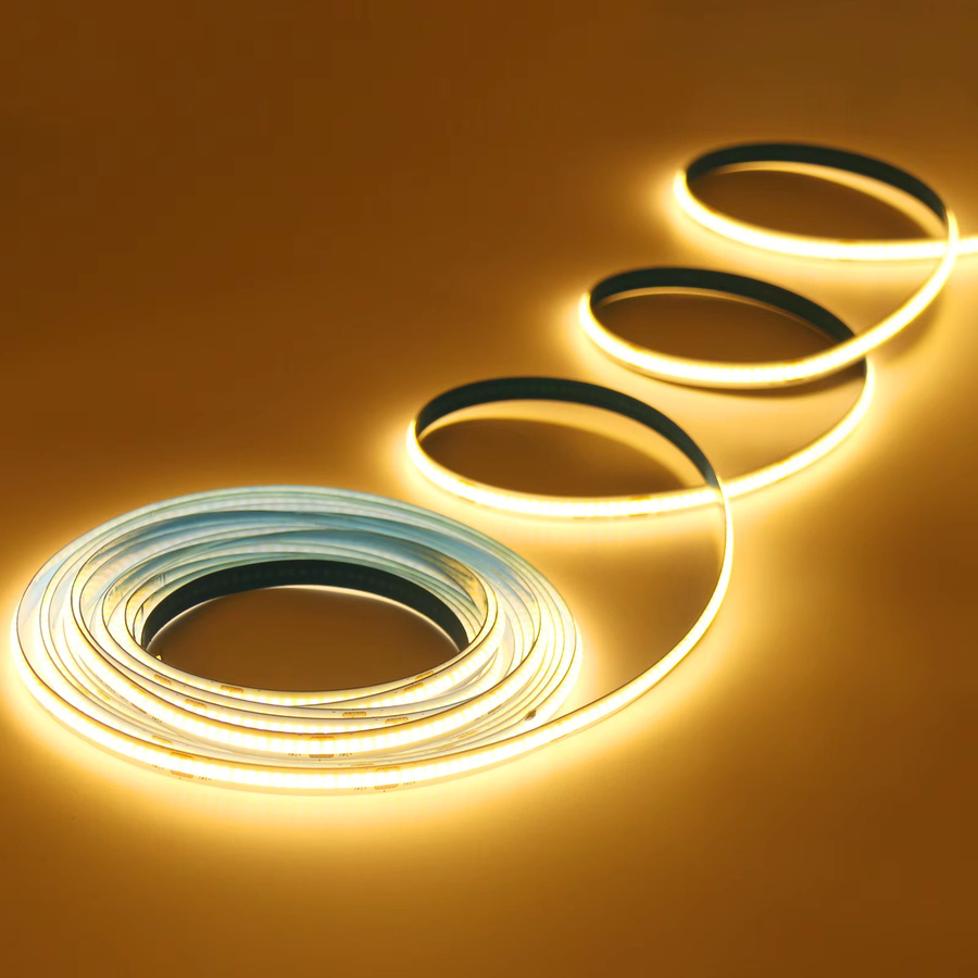 Tayire COB-LED-Streifen flexibel, Breite: 8 mm, DC 12 V, schneidbar, weißes Licht für moderne Heimdekoration - Bild 4