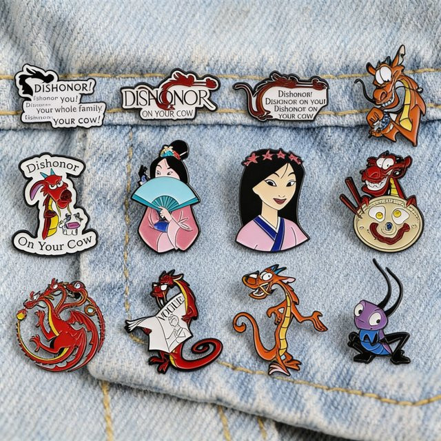 Disney Drachen-Emaille-Pins, Broschen, Unisex - Bild 1