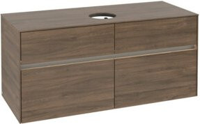 V&B Waschtischunterschrank Collaro mit Waschtisch und LED-Beleuchtung, B/T/H: 120 x 54,8 x 50 cm - Bild 1