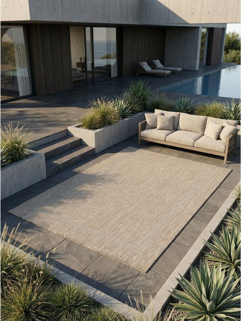 Outdoor-Teppich ALSTER von Kadima Design in Beige, einfarbig, B/T: 280 x 370 cm - Bild 1
