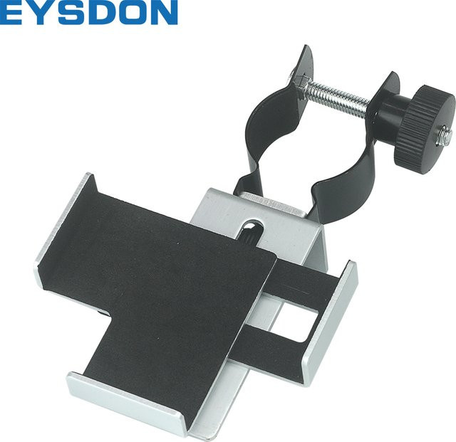 EYSDON Smartphone-Adapter aus Metall in Silber für Mikroskop, Fernglas, Spektiv, Monokular und Teleskop - Bild 1