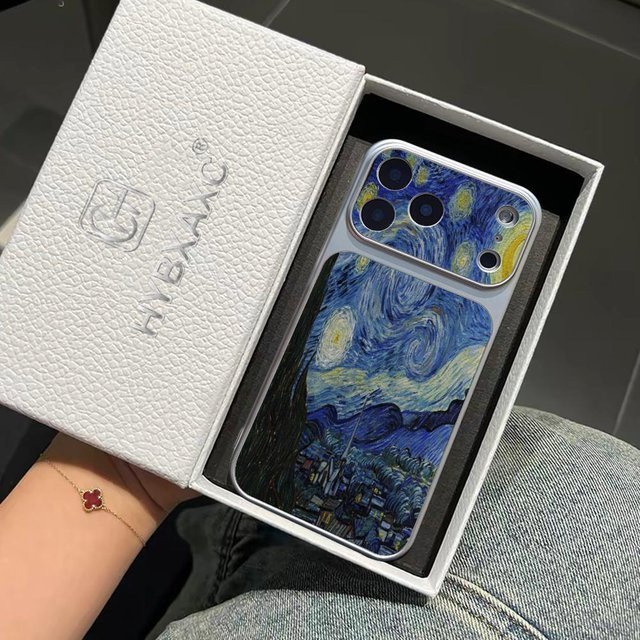 Potdemiel Handyhülle im Van Gogh Ölgemälde Design für iPhone 11 bis iPhone 17 Pro Max, Stoßfeste Schutzhülle, Multicolour - Bild 1