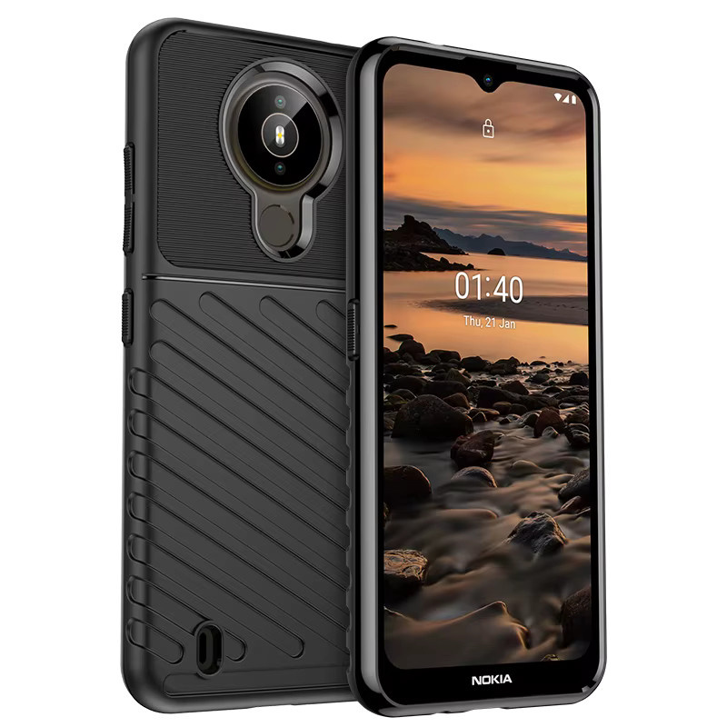 Stoßfeste Silikon-Handyhülle für Nokia 1,4 in Blau - Bild 4