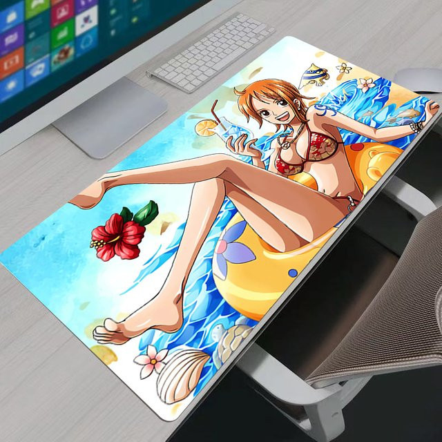 Bandai One Piece Nami Gaming Leder-Mauspad Schreibtischunterlage in Multicolour - Bild 1