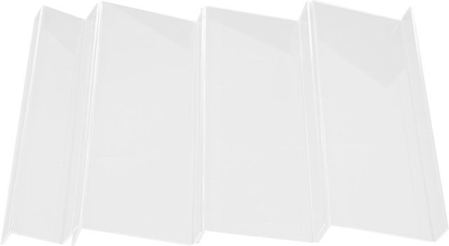 CosyHome Gewürzschubladen-Organizer mit 4 Ebenen aus Acryl, verstellbar und transparent, Farbe: Weiß - Bild 1