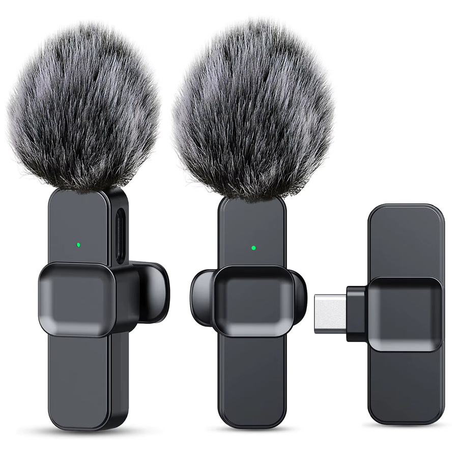 SNZIYAG K10 Kabelloses Lavalier-Mikrofon in Pink mit USB-C Plug-and-Play für Live-Streaming und Videoaufnahmen - Bild 4