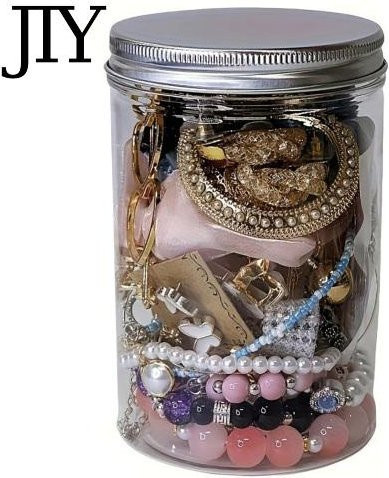Jiangjunxi Schmuckset Damen, Ringe, Ohrringe, Armbänder, Halskette, Silber - Bild 1