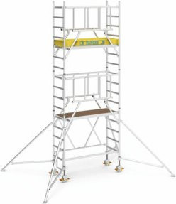 ZARGES Compactmaster S-PLUS 2T Klappgerüst in Silber mit einer Arbeitshöhe von 5,70 m - Bild 1
