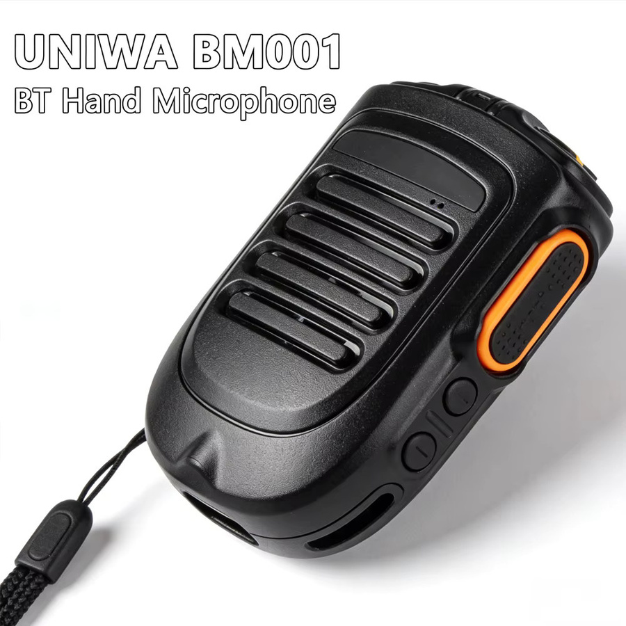 UNIWA BM001 Zello Walkie-Talkie mit SOS-Funktion und PTT-Taste, 2000mAh POC Handfunkgerät mit Bluetooth-Mikrofon in Schwarz, kompatibel mit Alps UNIWA F400 - Bild 2