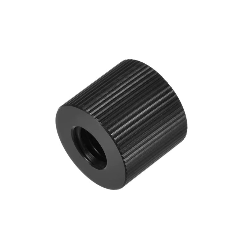 EXSKOF Aluminium Doppelgewinde Adapter 1/4"-20 Innenschraube für Kamerastativ und Rig, Silber oder Schwarz - Bild 2