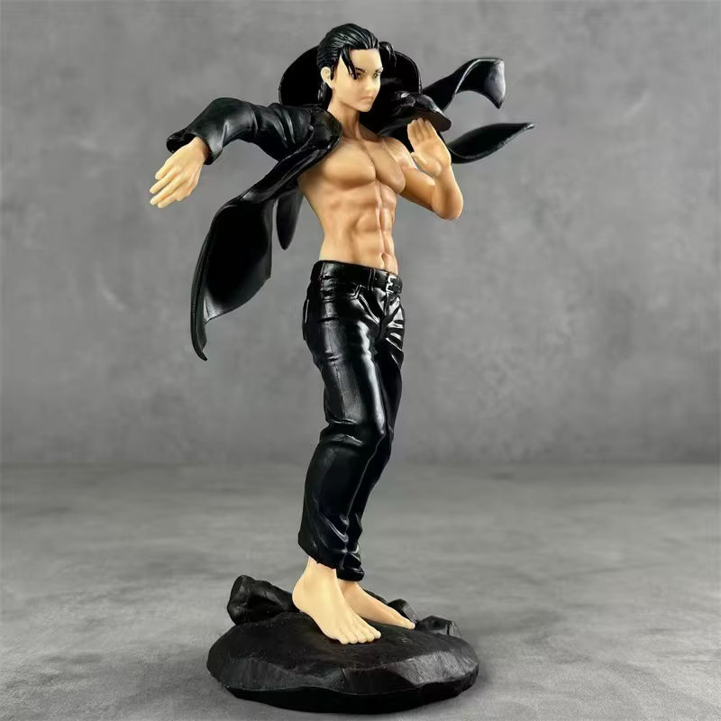 Bandai Anime Eren Jaeger Figur in Schwarz mit Umhang aus Kunststoff, Höhe: 18,5 cm - Bild 4