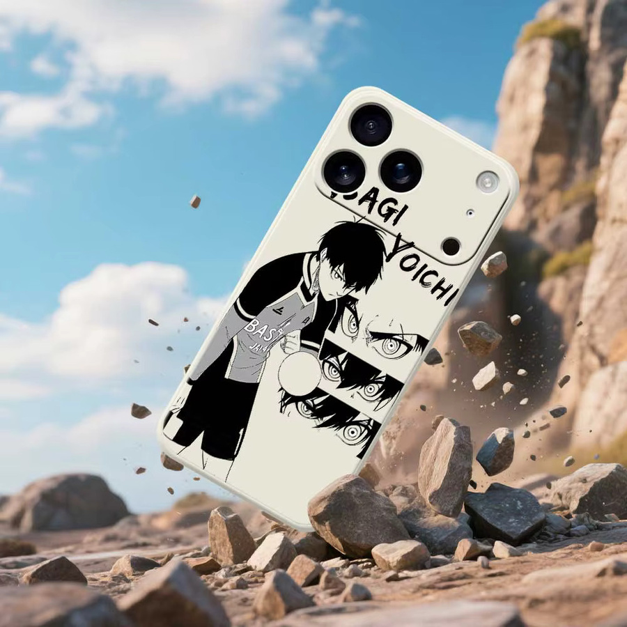 Blue Lock Anime Handyhülle aus TPU für iPhone Modelle in Blau - Bild 2