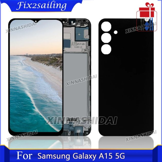 Samsung Galaxy A15 5G LCD Display mit Touchscreen Digitizer Montage in Schwarz - Bild 1