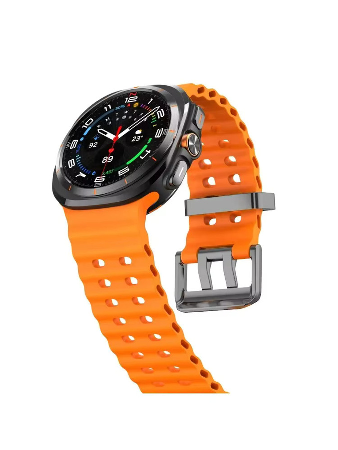 CAOWTAN Uhrenarmband Silikon, Samsung Galaxy Watch Ultra 47 mm, Galaxy Watch 7 - Bild 4
