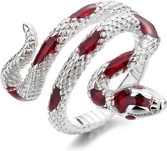 KaiTingu Jewelry Ring, Messing, Zirkonia, rot, Damen - Bild 1