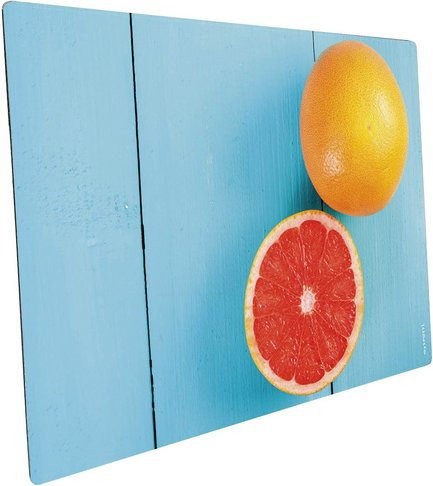 mySPOTTI Mini-Spritzschutz Grapefruit Blue aus Aluverbund, B/T/H: 41,0 x 59,0 x 0 cm - Bild 1
