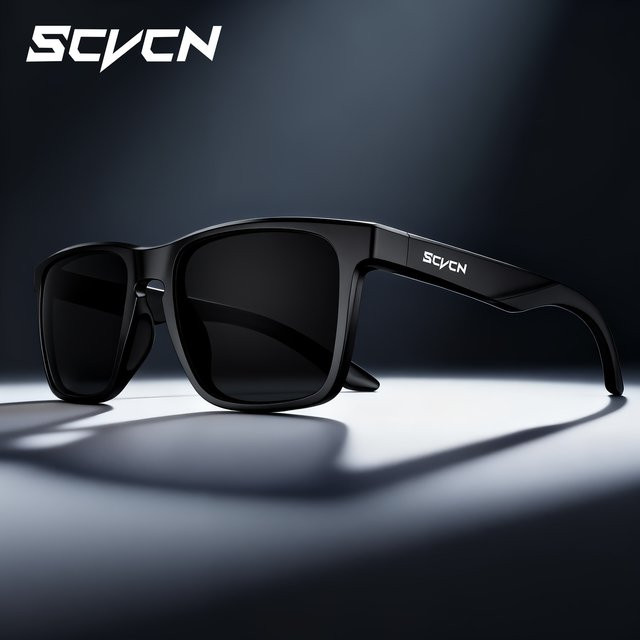 SVCN Sonnenbrille, Vollrand, Square, Kunststoff, Schwarz, Unisex, polarisiert - Bild 1