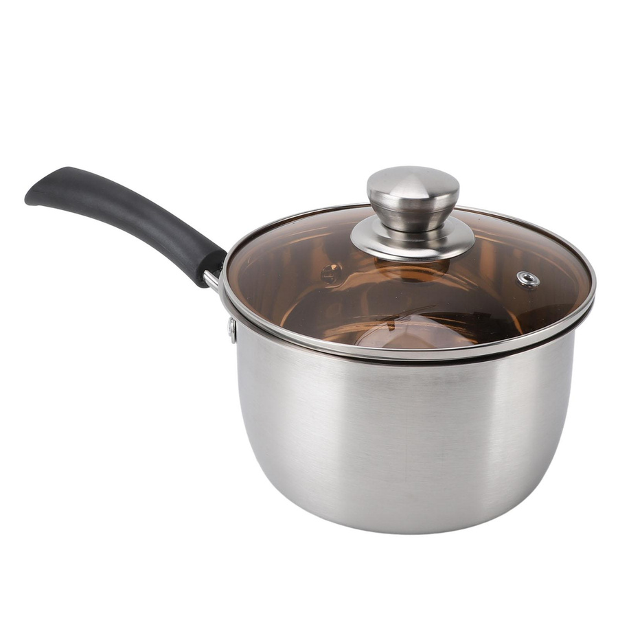 CosyHome Milchpfanne aus Edelstahl in Silber, Durchmesser: 14 cm - Bild 2