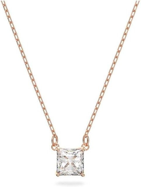 Swarovski Halskette, klare Kristalle, Roségold-Ton, Damen - Bild 1
