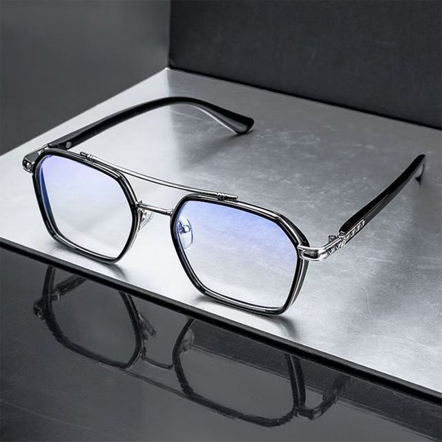 Hindfield Retro-Brille Herren, Vollrand, Schwarz - Bild 1