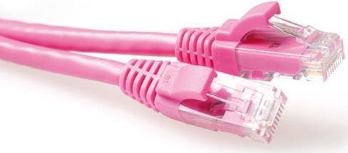 ACT CAT6A U/UTP Patchkabel Snagless mit RJ45-Steckern, Pink, Länge: 20 m - Bild 1