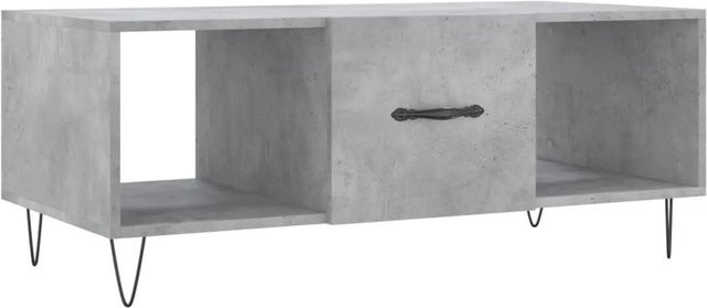 vidaXL Couchtisch aus Holzwerkstoff und Eisen in Betongrau, B/T/H: 102 x 50 x 40 cm - Bild 1