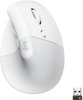 Logitech Lift Vertikale Ergonomische Maus in Off-White mit Bluetooth und USB-Empfänger - Bild 1