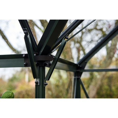Halls Gewächshaus Garden Room Grün mit 3 mm Sicherheitsglas B/T: 389 x 391 cm - Bild 4