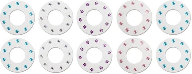 Cool Across Diy Aufkleber Haar Dekoration, Make-Up Spielzeug Set, Multicolour - Bild 1
