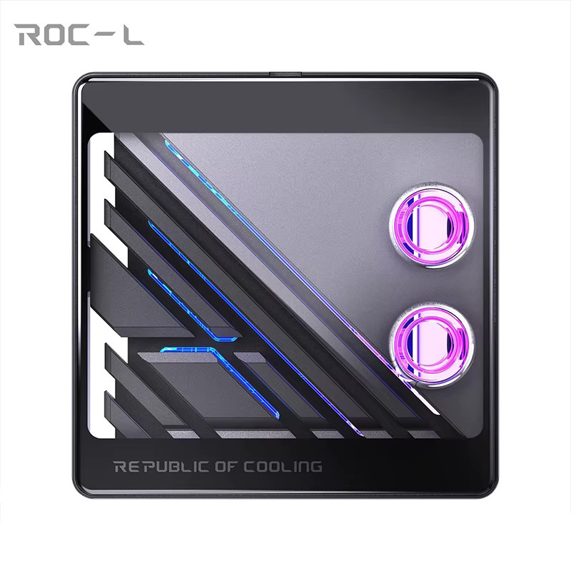 BOOO ROC-L Split Kupfer CPU Wasserblock mit 0,08 mm Wasserstraße und ARGB für AMD AM4 AM5 sowie Intel 1700–1800 in Schwarz - Bild 3
