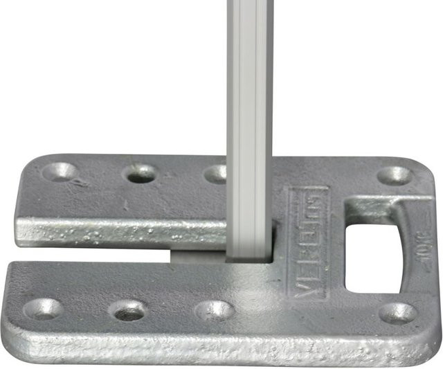 VeroTENT Beschwerungsplatte in Silber, Gewicht: 10 kg, B/T/H: 30 x 23 x 3 cm - Bild 1