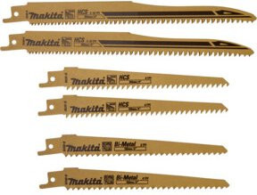 Makita Reciprocating Saw Blade Set Sortiment A aus Bimetal für Holz und Edelstahl, 6-teilig, B-44432 - Bild 2