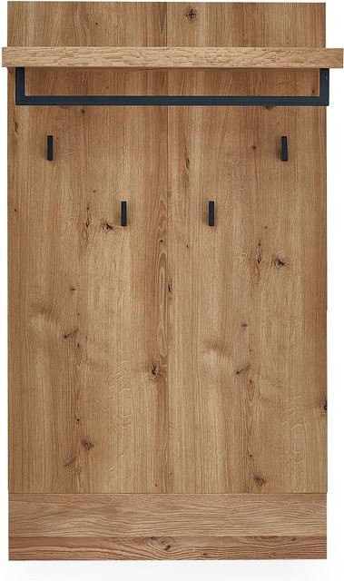 Garderobenpaneel Mondo Lisana aus Wildeiche Massiv in Wild Oak, B/H: 123 x 70 cm - Bild 1