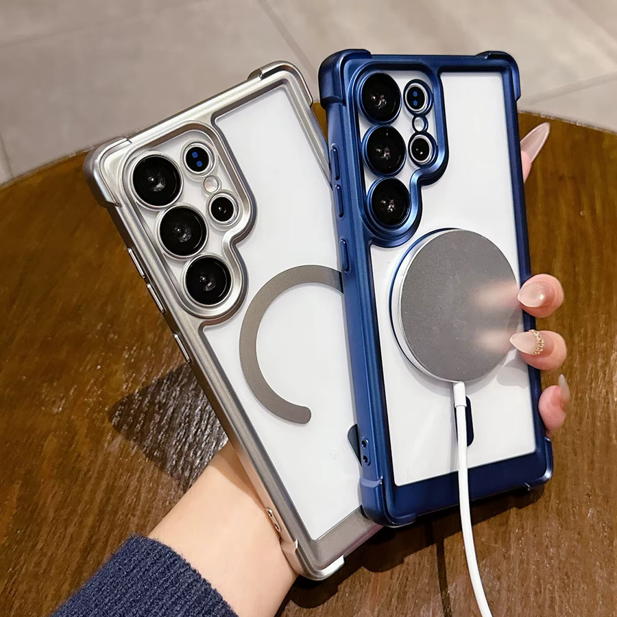 Magnetische Schutzhülle für Samsung Galaxy S26 Ultra und S26 Plus, Transparente MagSafe kompatible Hülle mit galvanisiertem Stoßfänger und Kameraschutz - Bild 2