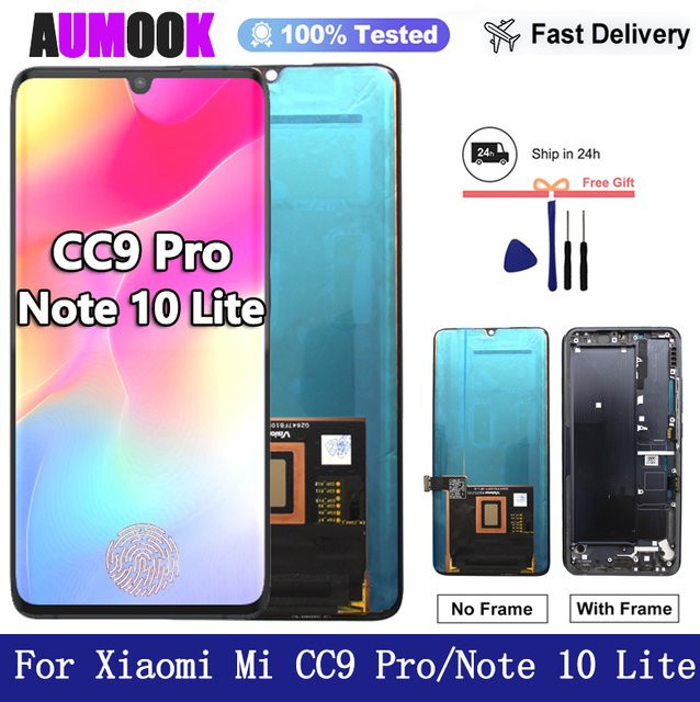 Xiaomi Mi CC9 Pro AMOLED-Display mit Touchscreen-Digitizer in Schwarz für Mi Note 10 Lite Ersatz LCD-Display - Bild 1