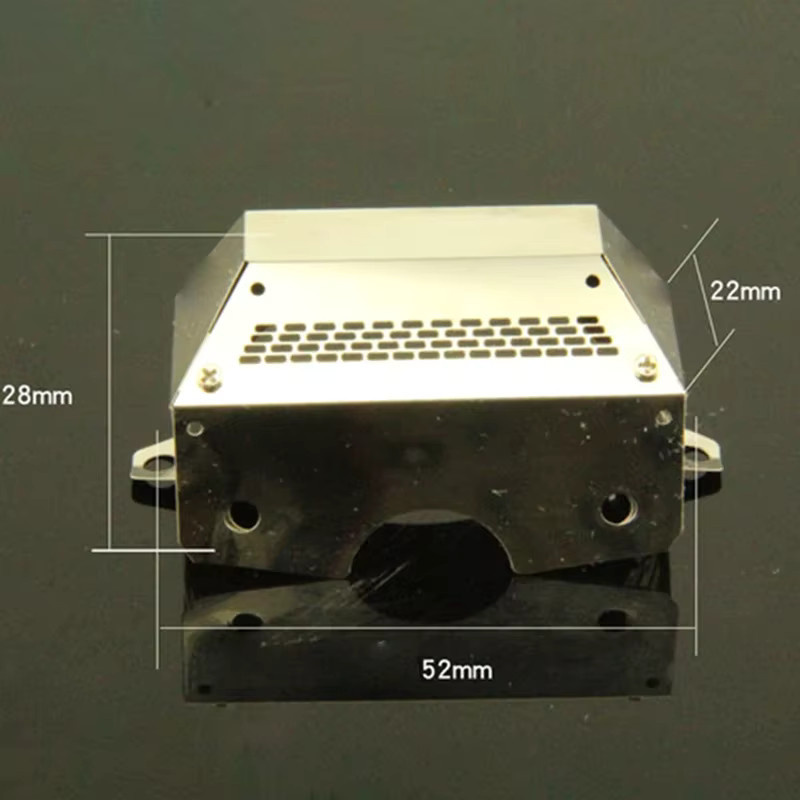 Tamiya Getriebe Abdeckung Dekorieren, Metall, Maßstab 1:14, Zubehör - Bild 2