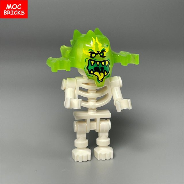 Yiran toy Halloween Geist Leuchtender Helm Bausteine Zubehör 6–12 Jahre - Bild 1