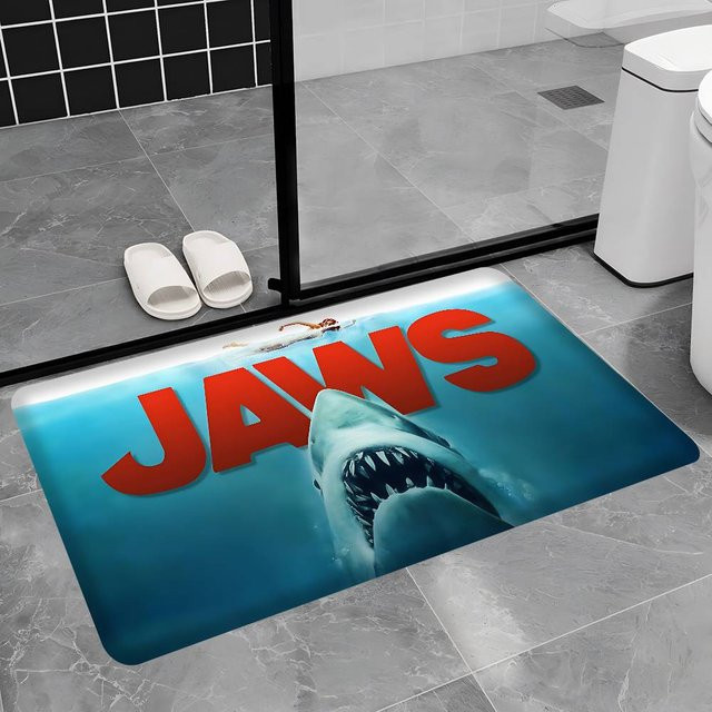 Rutschfeste J-JAWS Küchenmatte mit abstraktem Design in Blau für Küche, Wohnzimmer oder Balkon - Bild 1