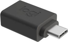 Logitech USB-C auf USB-A Adapter, Schwarz - Bild 1
