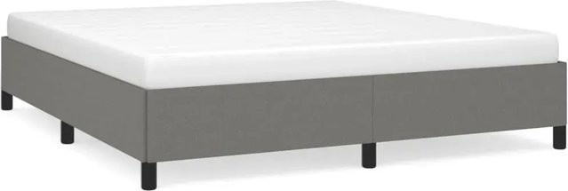 vidaXL Bettgestell aus Stoff in Grau mit B/T/H: 160 x 203 x 35 cm - Bild 1
