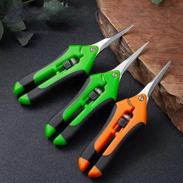 Gartenschere aus Metall in Rot für die Gartenarbeit und zum Beschneiden von Bonsai oder Obstpflanzen - Bild 1